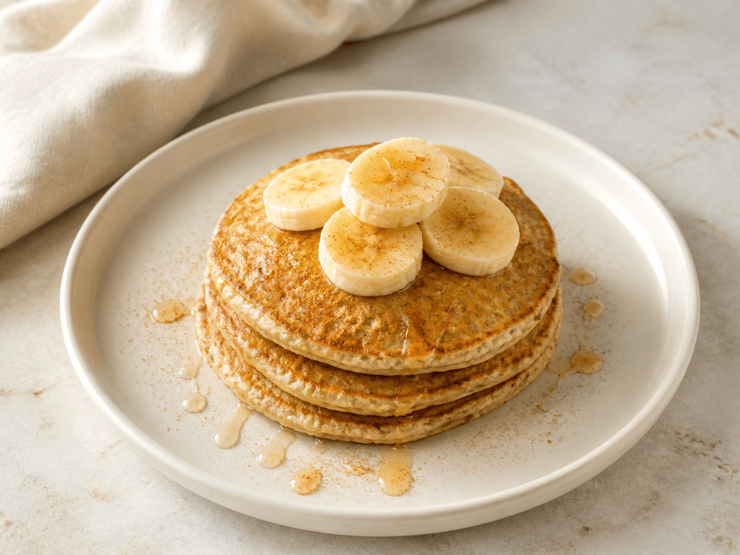 Panqueca de banana e aveia